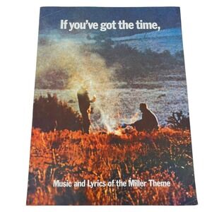 VTG 1971 Miller High Life Beer Theme Sheet Music If Youve Got The Time Booklet